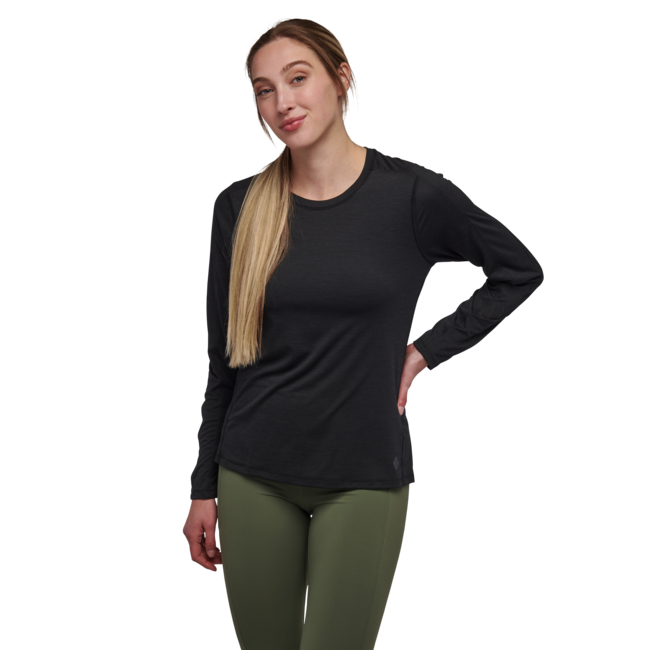 Black Diamond Lightwire Tech maglietta a maniche lunghe, nero