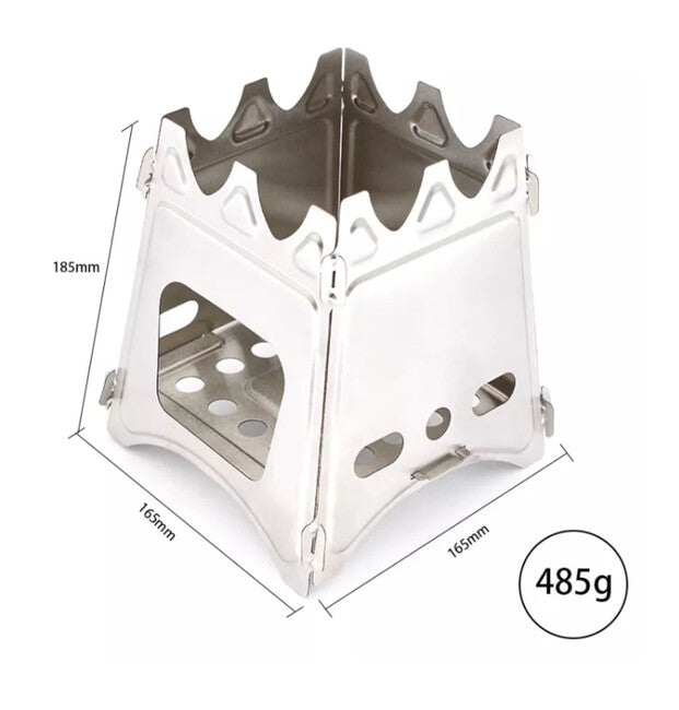 Origin Outdoors Stack fornello compatto pieghevole in acciaio inox