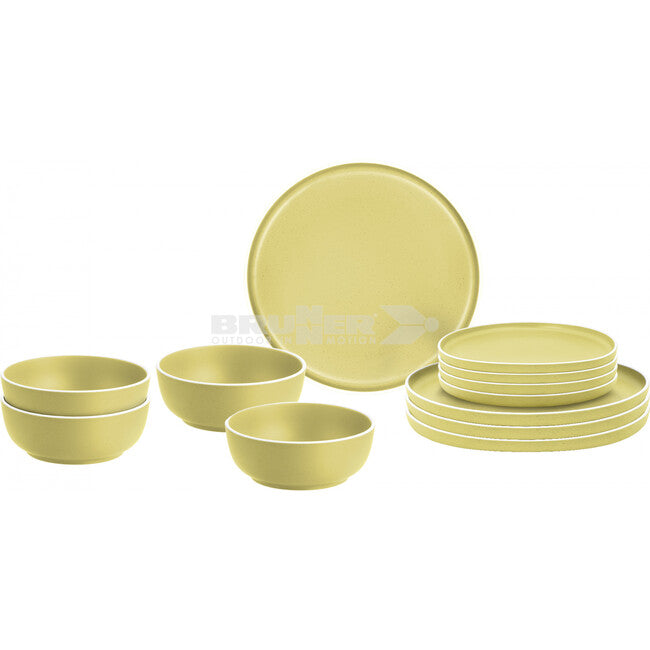 Brunner Midday Dolomite set di utensili da campeggio, giallo