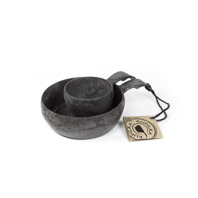 Kupilka 55 + 21 set di ciotola e tazza, nero