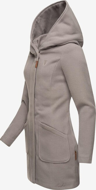 Marikoo MAIKOO cappotto invernale da donna con cappuccio, grigio zinco