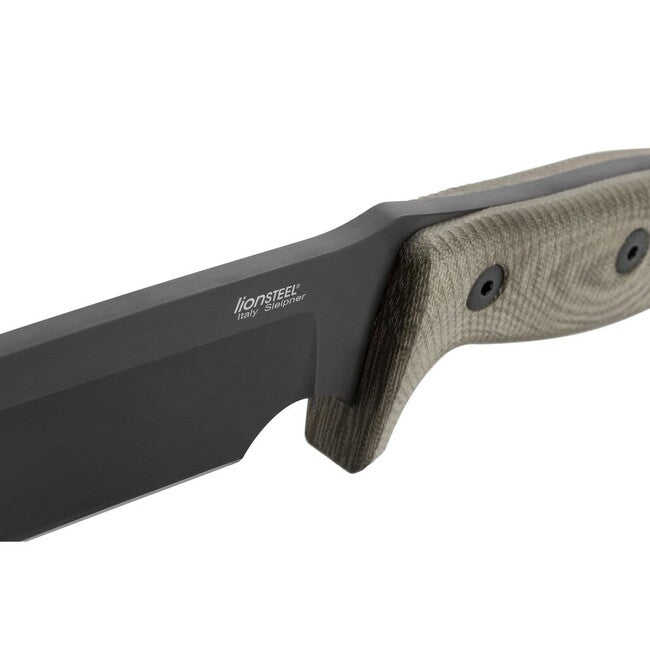 Lionsteel Pugnale per avventurieri con lama nera M7B CVG