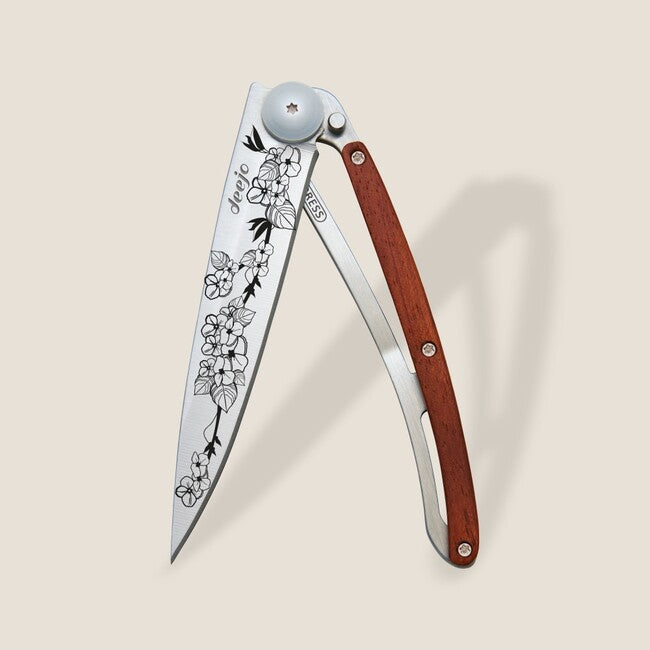 Deejo Tattoo Coltello pieghevole, coralwood