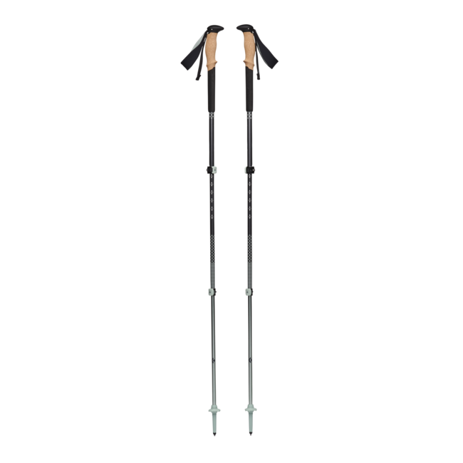 Black Diamond Pursuit bastoncini da trekking, verde carbone e schiuma