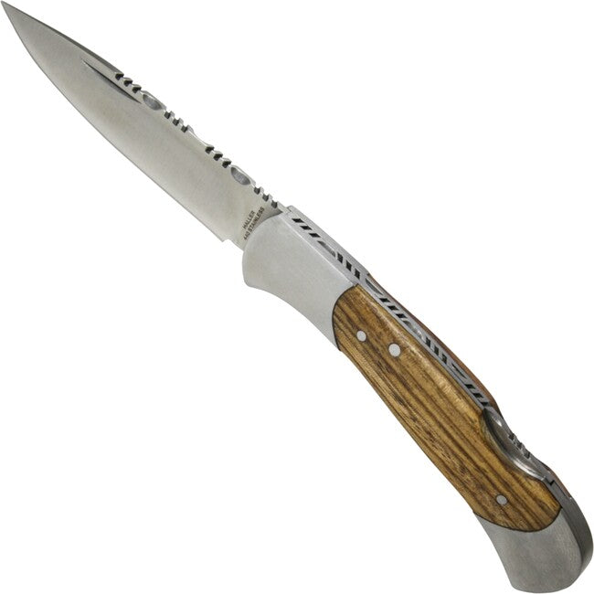 Haller Tame Stahlbacken coltello Zebraholz 440rsf 40414