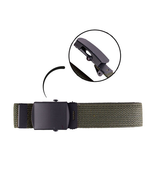 Mil-Tec Cintura US con fibbia nera, oliva