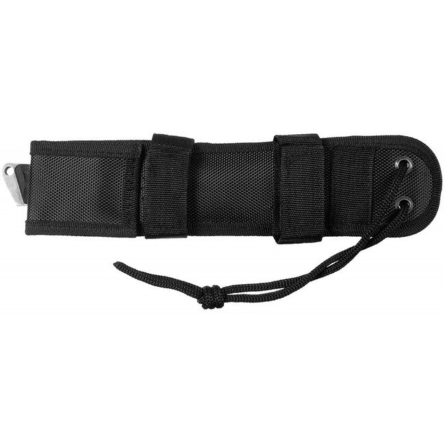 Fox Outdoor Fighter knife, nero, manico in G10, con fodero