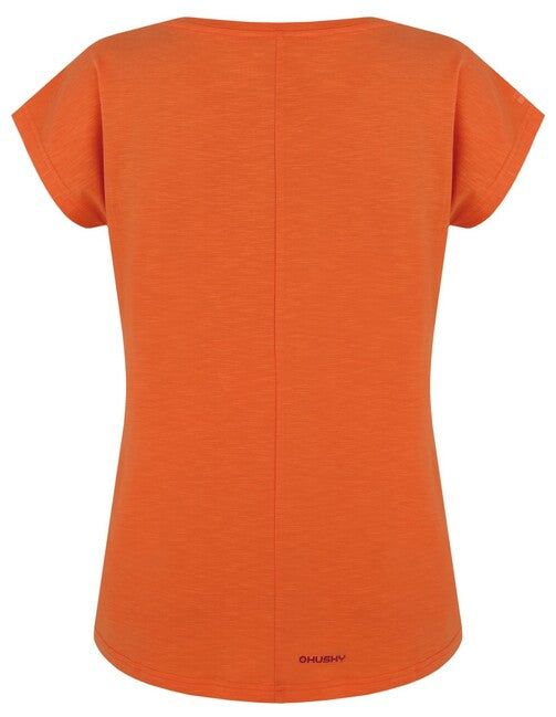 Husky Tingl t-shirt funzionale donna, arancione chiaro