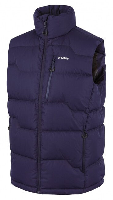 Husky Gilet con zip da uomo, blu scuro
