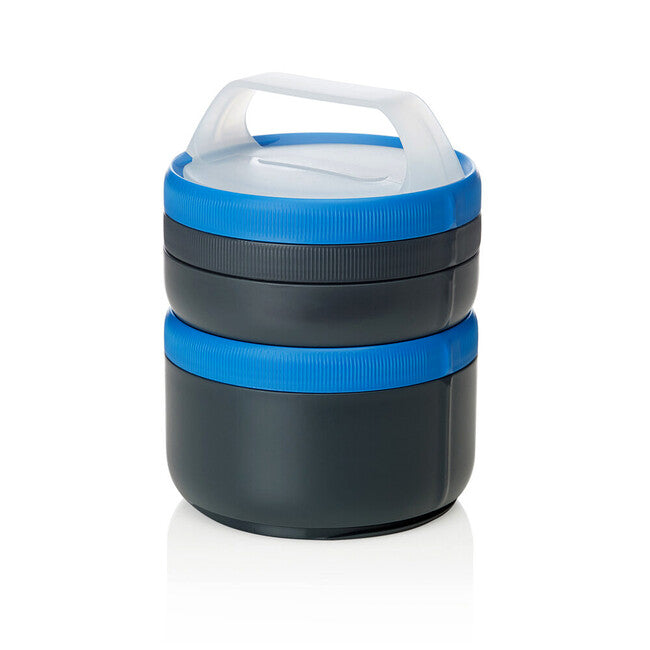 Humangear Stax modular lunchbox xl , grigio-blu