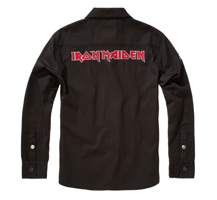 Brandit Iron Maiden Luis camicia, nera