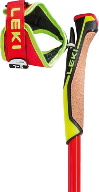 Leki HRC marathon bastoncini da sci, rosso brillante-giallo neon-nero