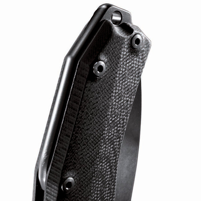 Lionsteel Coltello da tasca molto robusto con lama Sleipner KUR BK