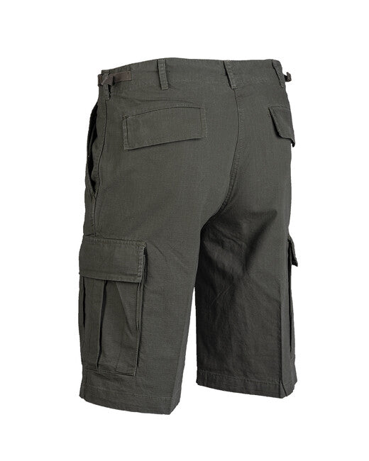 Mil-Tec Pantaloni corti BDU tipo US rip-stop prelavati, oliva