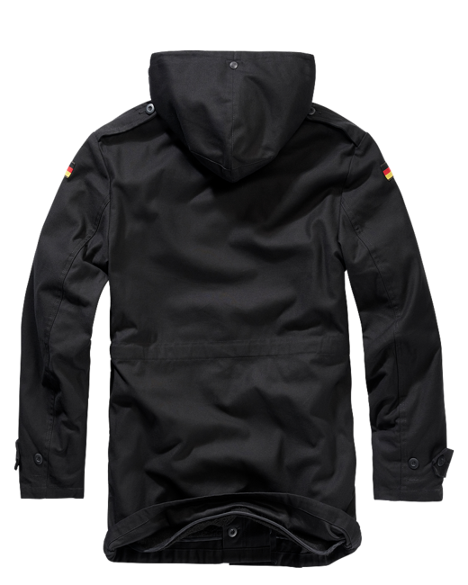 Brandit Parka BW con bandiera, nero