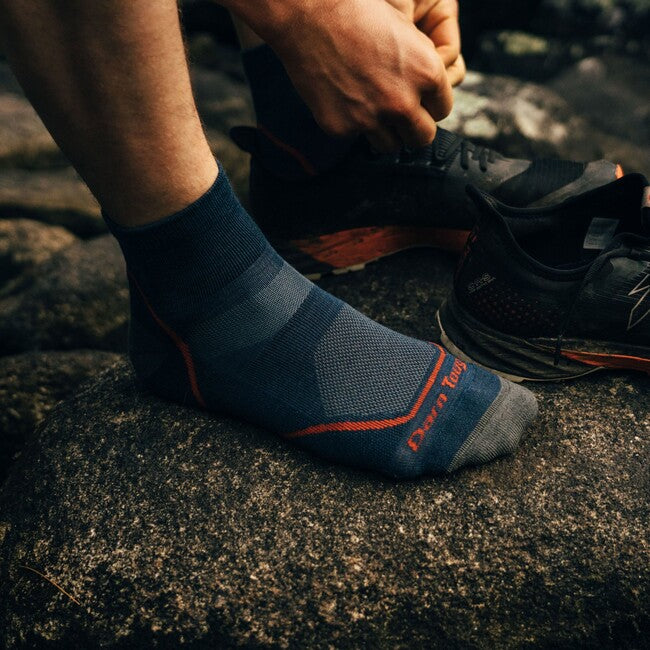 Darn Tough Light Hiker 1/4 leggero calzini con cuscino, denim