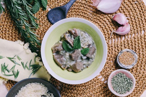 Jomipsa Forestia Stufato di agnello alla menta con riso-sh