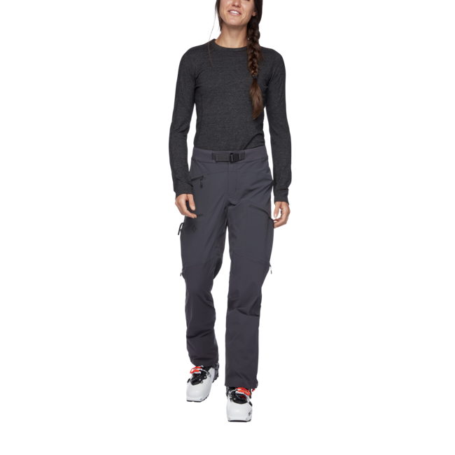 Black Diamond Dawn Patrol pantaloni ibridi da donna , carbonio