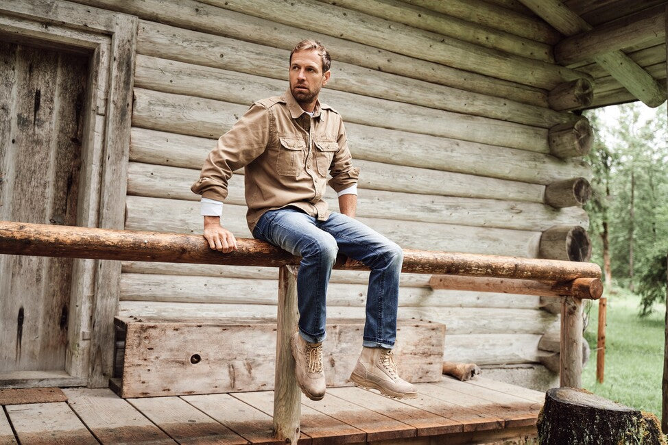 Brandit Vintage camicia da uomo, kaki