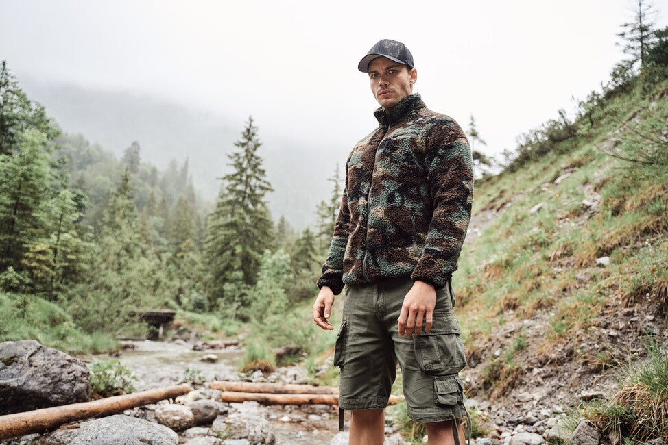 Brandit Savage Vintage pantaloncini, Swedisch camo