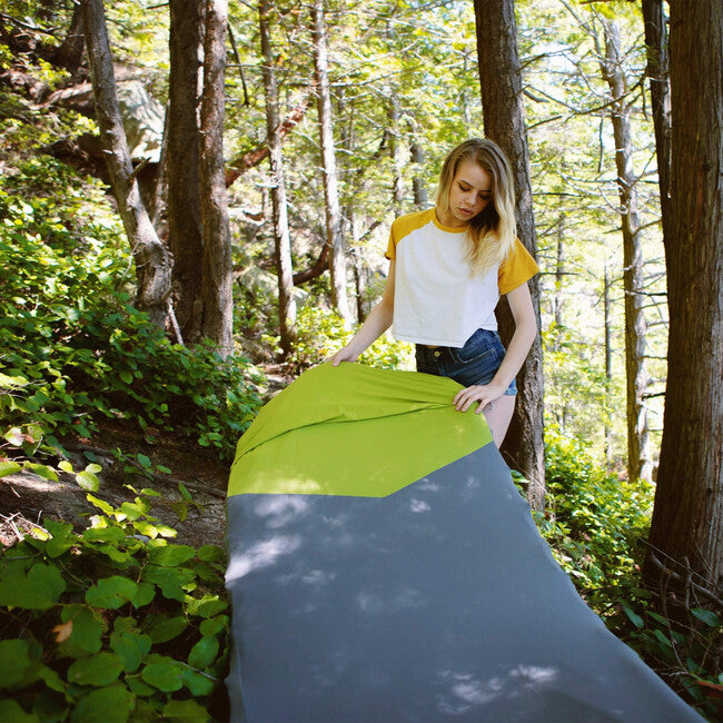 Klymit Luxe V Sheet XL Copertura protettiva per, grigio-verde