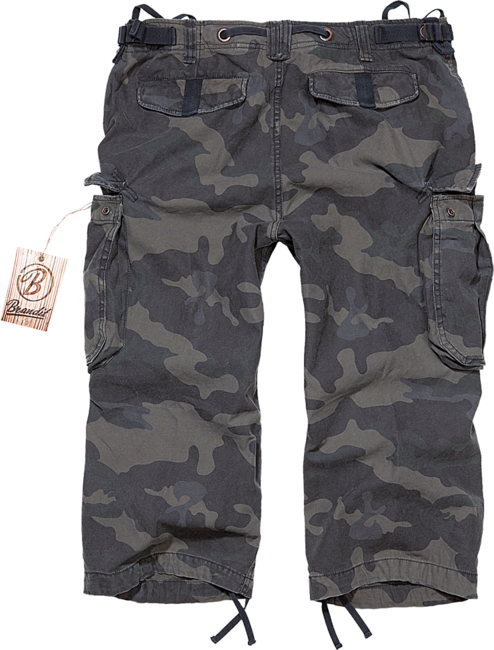 Brandit Vintage Industry 3/4 pantaloncini, darkcamo