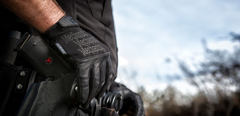 Mechanix Recon guanti in pelle, neri