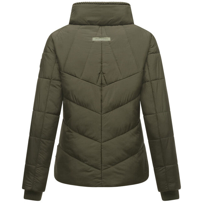 Navahoo Liebesfee giacca invernale da donna, verde oliva scuro
