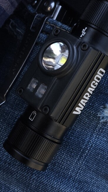 WARAGOD clip in metallo per lampade frontali e torce elettriche diametro 2,2 cm
