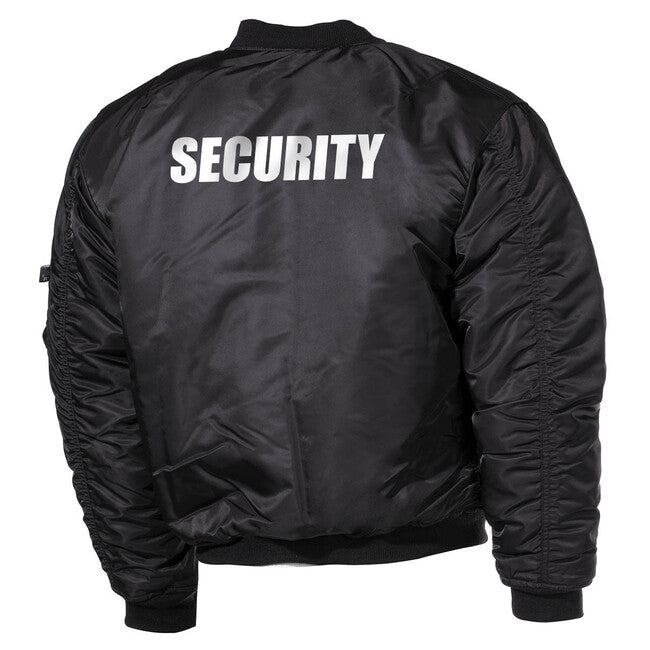 DRAGOWA MA1 giacca bomber security, nera