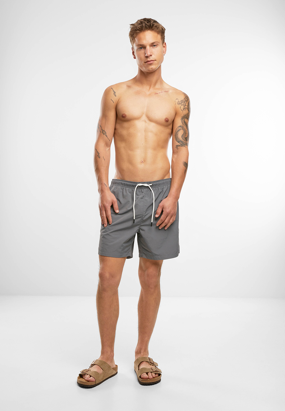 Brandit Swimshort Basic pánske plavky, anthracite
