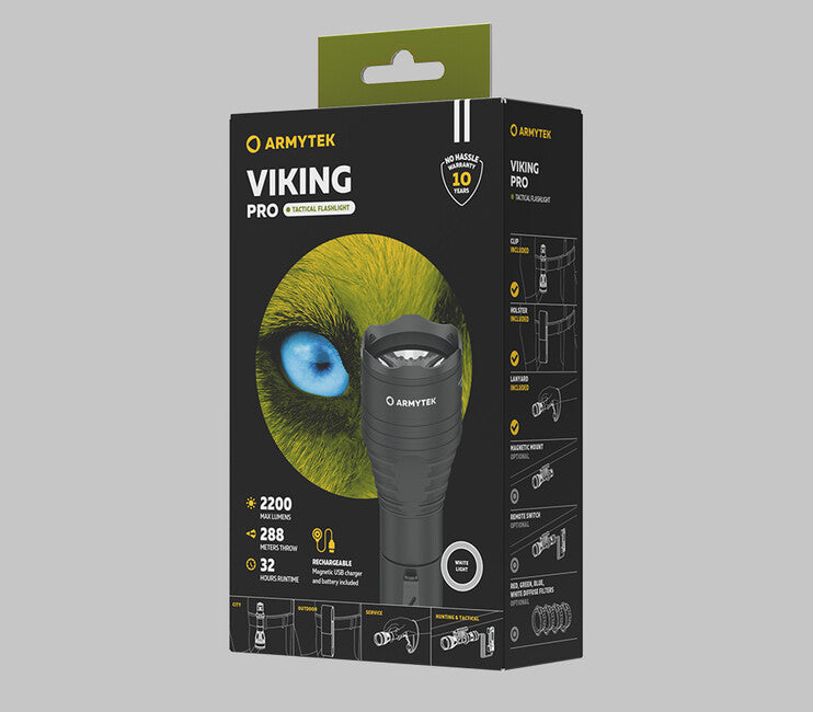 ArmyTek Viking Pro torcia tascabile a LED bianchi da 2050 lm 136 g