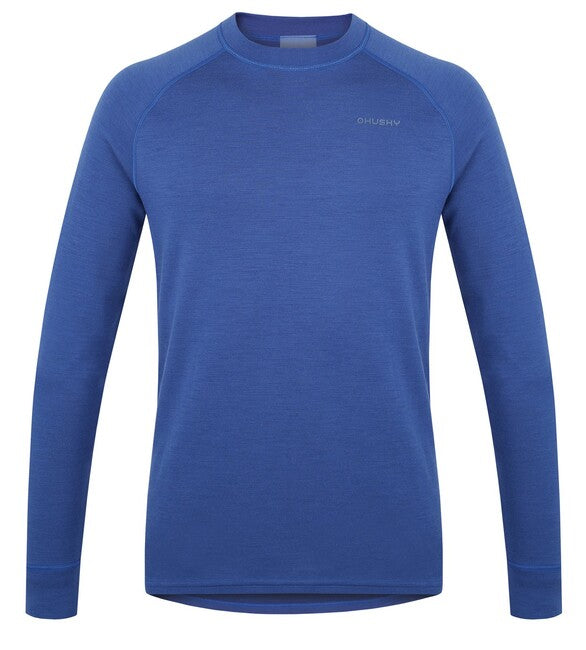HUSKY Aron felpa in merino da uomo, blu