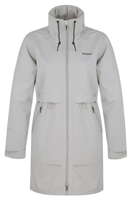 Husky Nevr cappotto hardshell da donna, grigio chiaro