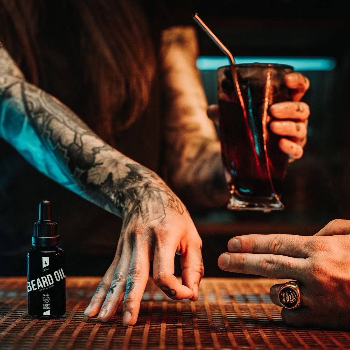 ANGRY BEARDS Urban Twofinger olej na bradu a fúzy, 30 ml