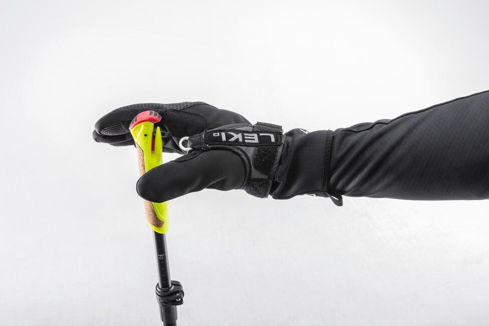 Leki Xta 6.5 Vario jr. bastoncini da sci 125 - 145 cm, nero-bianco-neon-giallo
