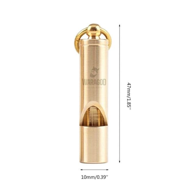 WARAGOD Brass EDC Whistle Vinta 115 dB