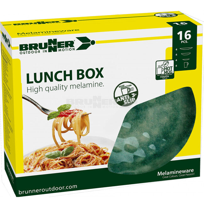 Brunner Lunch Box Venetian set di utensili da campeggio, verde