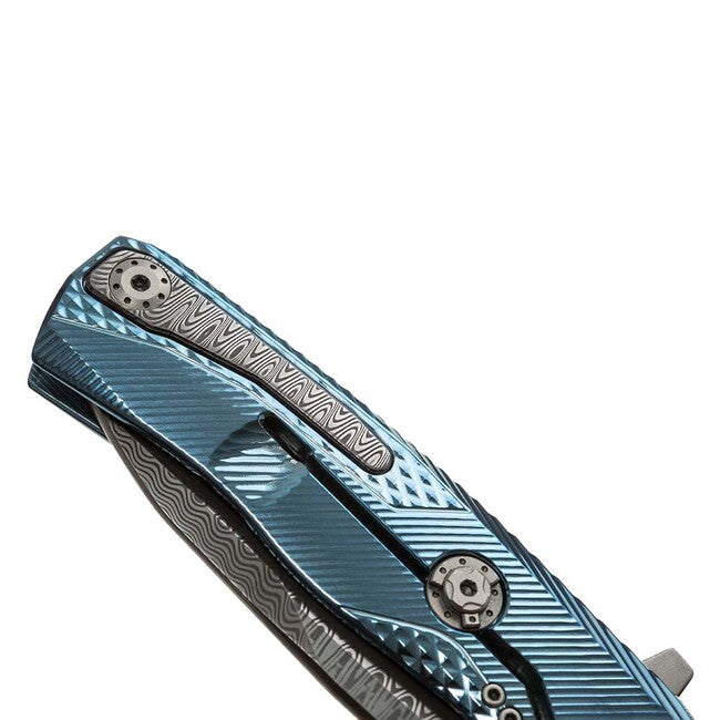 Lionsteel ROK DD BL coltello di lusso con manico in titanio massiccio