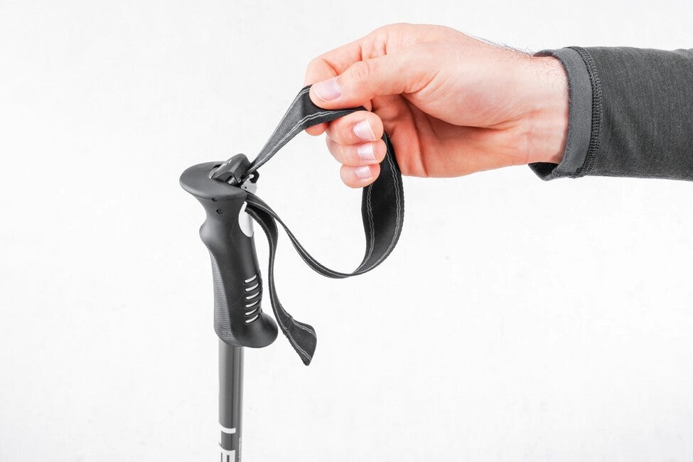 Leki Voyager bastoncini da trekking 110 - 145 cm, grigio-argento-bianco
