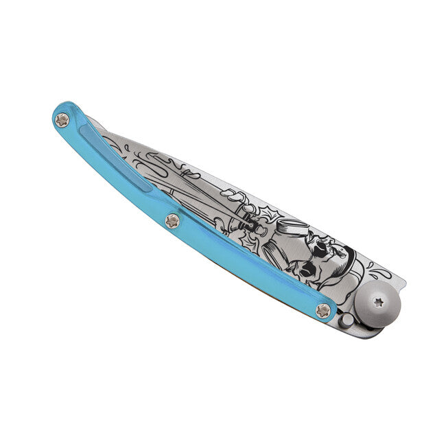 Deejo Street Spray coltello di chiusura, blu