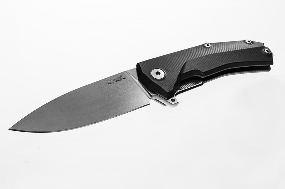 Lionsteel Coltello da tasca molto robusto con lama Sleipner KUR MT