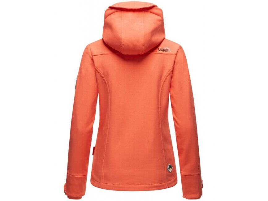 Marikoo Kleine Zicke giacca transitoria da donna con cappuccio, corallo