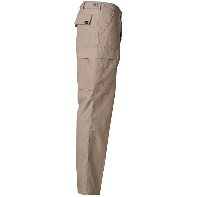MFH Pantaloni tattici US Combat BDU con sedile e ginocchia rinforzati, kaki