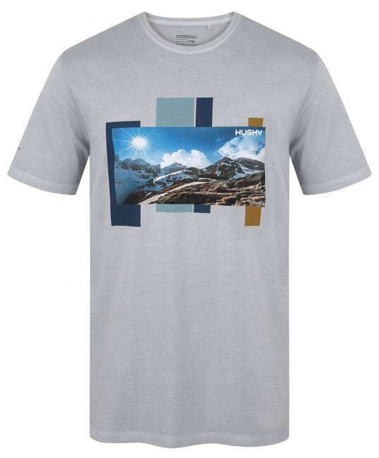 Husky Skyline maglietta da uomo in cotone, grigio