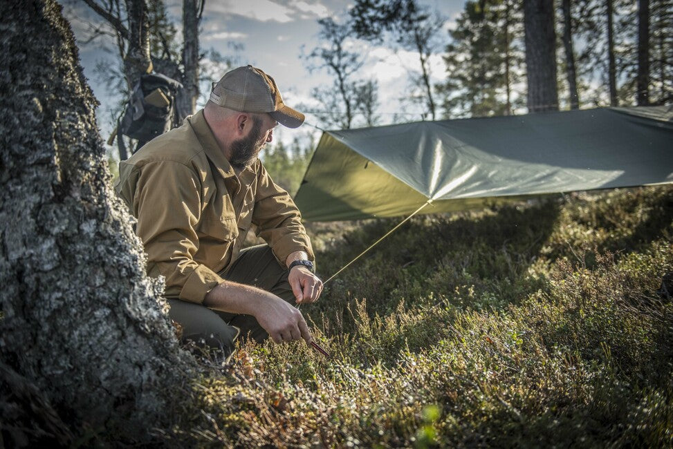 Helikon-Tex Shelter Cell - Poliestere Ripstop - PL Woodland