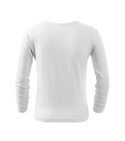 Malfini Fit-T LS maglietta a maniche lunghe per bambini, bianco