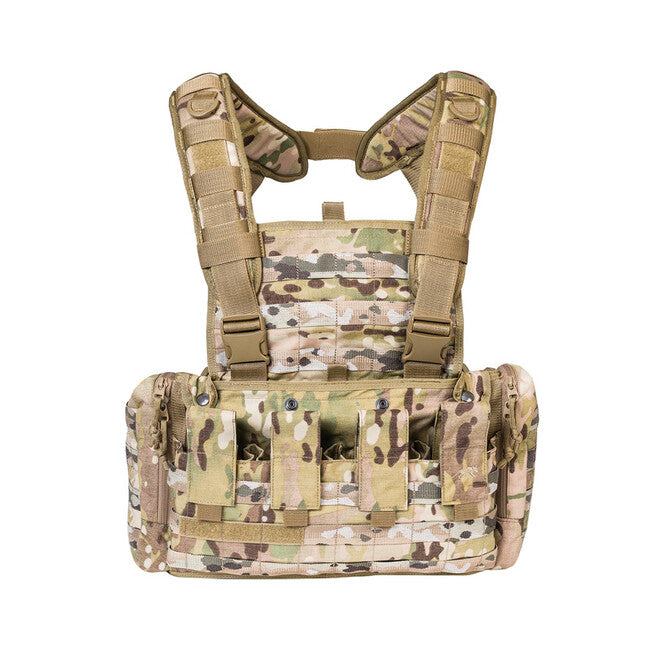 Tasmanian Tiger RIG MkII chest rig con tasche laterali, multicam