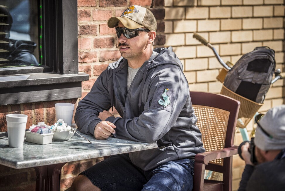 Helikon-Tex Urban Tactical Hoodie (FullZip) - melange nero-grigio