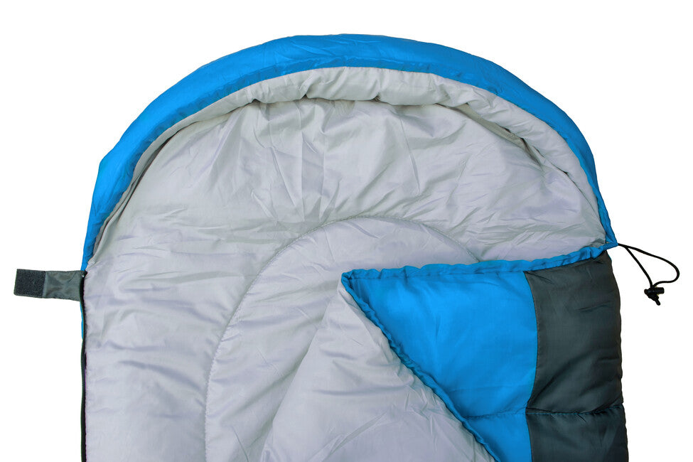 Origin Outdoors Sacco a pelo rettangolare, blu-grigio